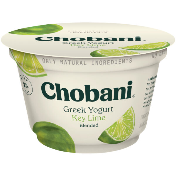 Chobani Reduced Fat Greek Yogurt Key Lime Blended 5.3oz