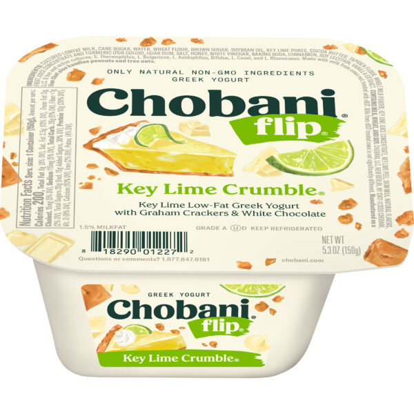 Chobani Flip Lowfat Greek Yogurt Key Lime Crumble 4.5oz
