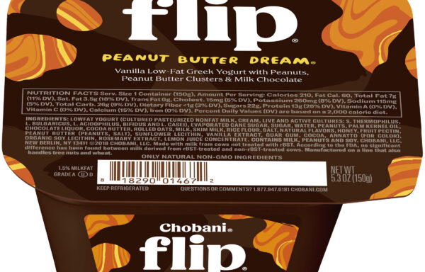 Chobani Flip Lowfat Greek Yogurt Peanut Butter Dream 4.5oz