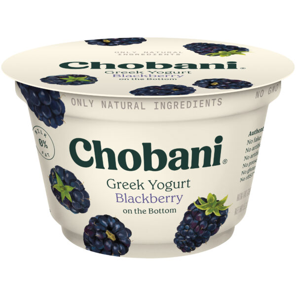 Chobani Nonfat Greek Yogurt Blackberry on the Bottom 5.3oz