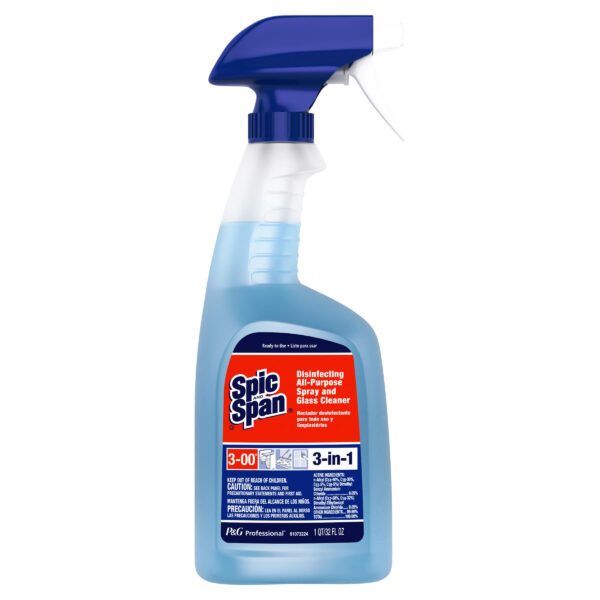 Spic and Span Professional Disinfecting All Purpose & Glass Cleaner RTU w/Seal 3-00 8/32 oz