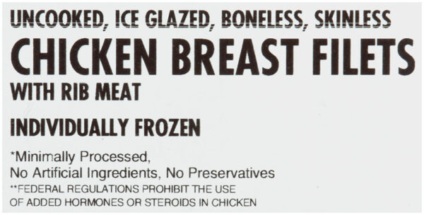 Tyson All Natural IF Unbreaded Boneless Skinless Chicken Breast Filets, 4 oz.