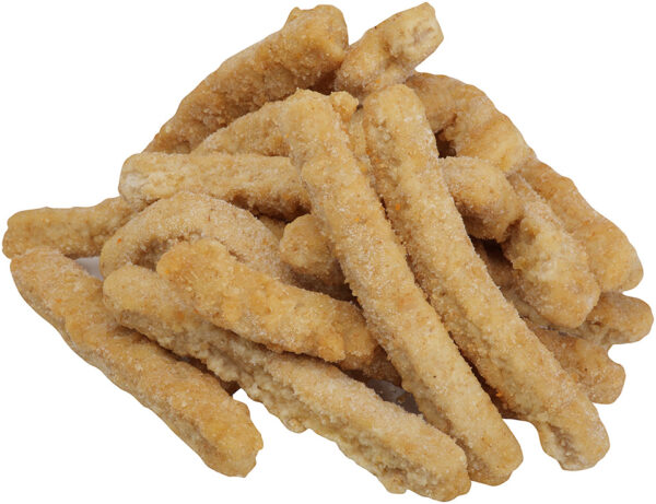 Tyson Fully Cooked Whole Grain Fritter Golden Crispy Chicken Fries, CN, 0.43 oz.