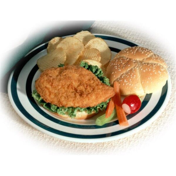 Brakebush SmartShapes Gold’N’Spice Breaded Breast Cutlets, Fully Cooked, Frozen, 3.7 oz.