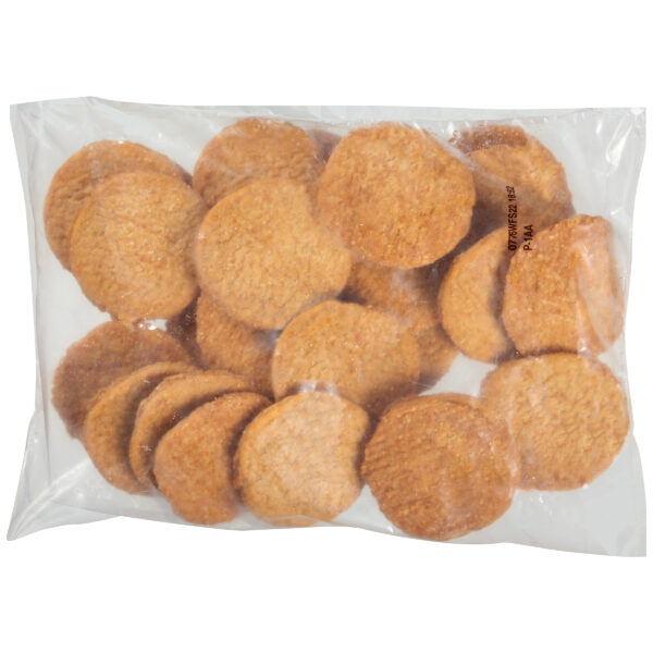 Tyson Fully Cooked Whole Grain Breaded Chicken Patties, CN, 3.29 oz.