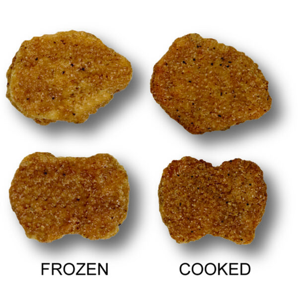 Fully Cooked Whole Grain Home-Style Breaded Chicken Nuggets Nugget Shaped Chicken Patties