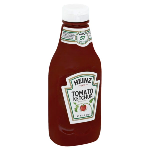 Heinz Ketchup Squeeze Bottles, 14 oz., 16 per Case