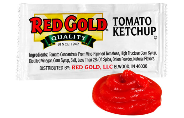 Red Gold Ketchup, 9 gram Packet – Case of 1000