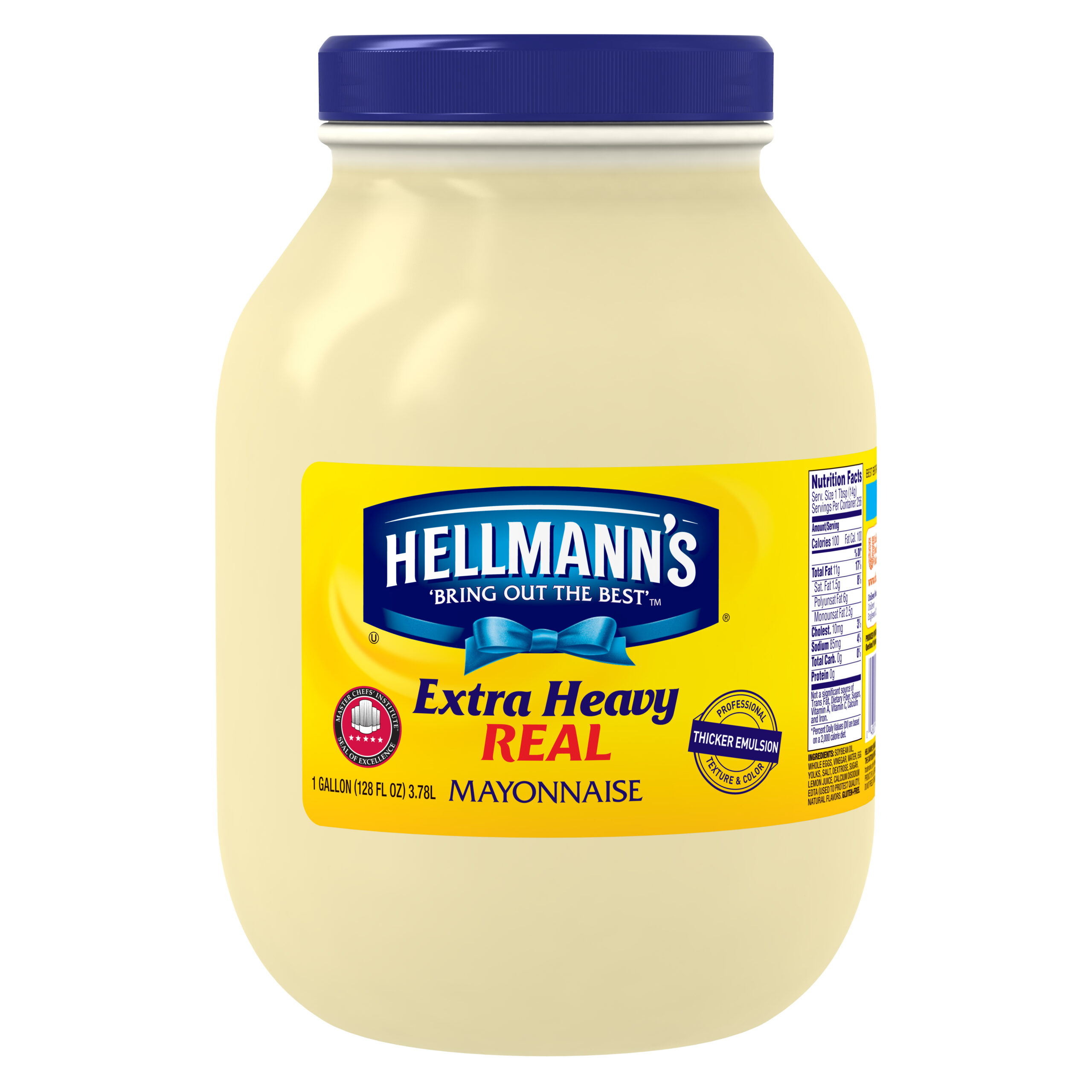 Hellmann’s MAYONNAISE Extra Heavy Mayonnaise , Made with 100% Cage Free Eggs 4 1 GA