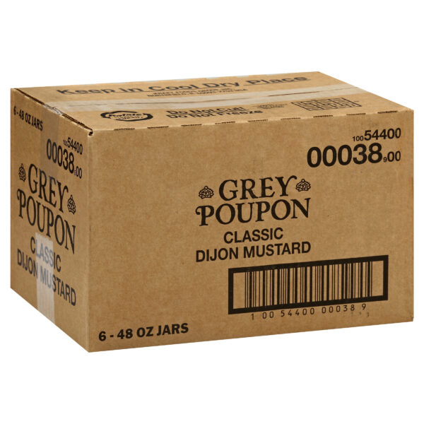 Grey Poupon Dijon Mustard, 48 oz. Jar, 6 per Case