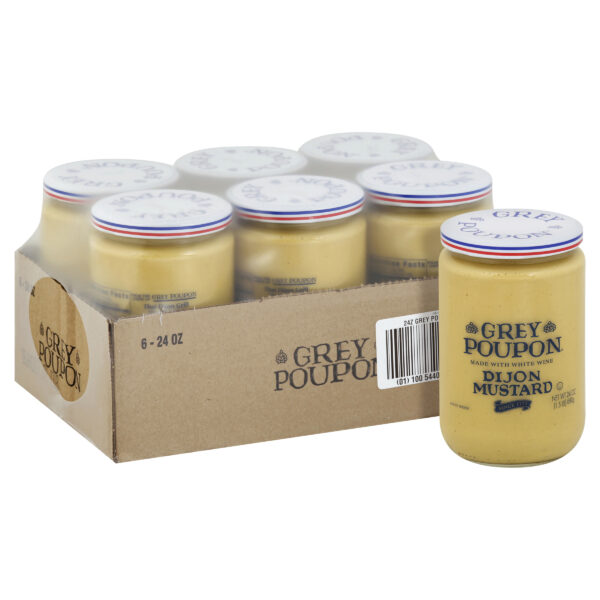 Grey Poupon Dijon Mustard, 6 ct Casepack, 24 oz Jars