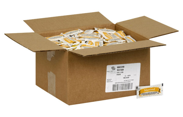 PPI Mustard, Single Serve 5.5 gm. Packets, 500 per Case