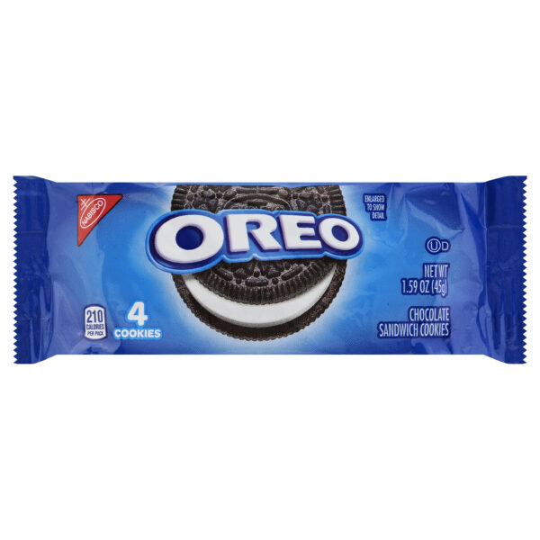 OREO COOKIES 4CT SLEEVE PACK CHOCOLATE 1.59 OZ