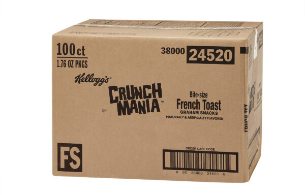 Kellogg’s Kellogg Cracker Brand Crunch Mania French Toast 1.76oz 100ct