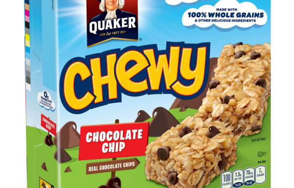 QUAKER CWY GRANOLA BARS CHOCOLATE CHIP6.7OZ 12CS