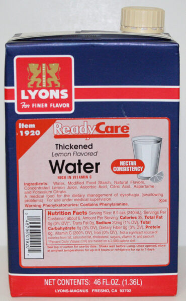 RC LEMON FLAVORED THICKENED WATER – NECTAR
