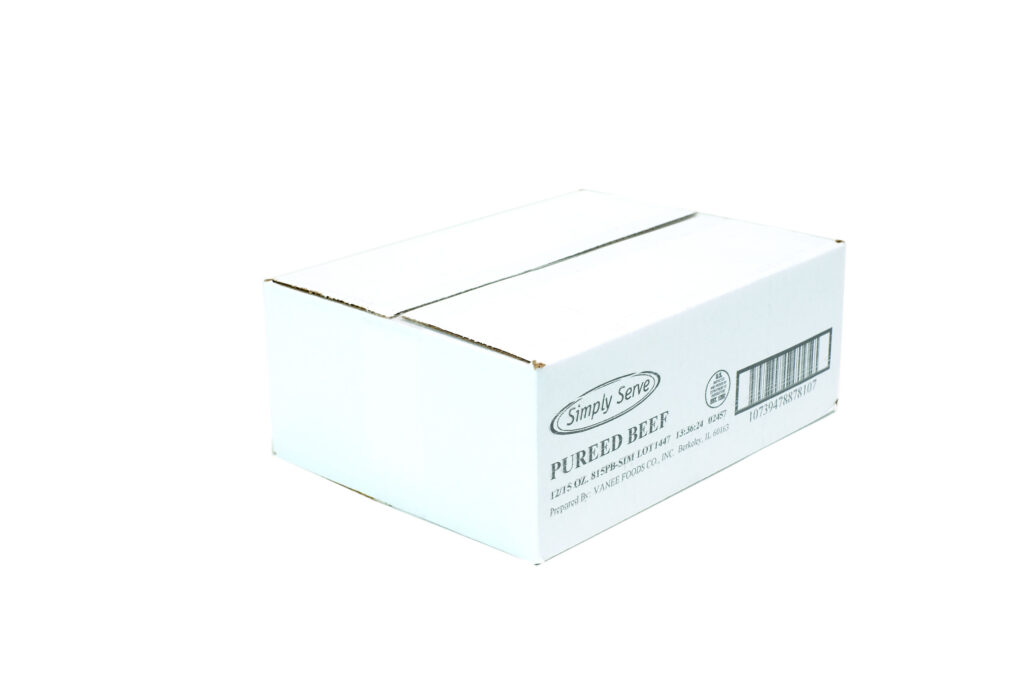 PUREED BEEF WITH BEEF BROTH, NO SALT ADDED Feesers