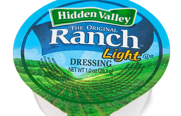 Hidden Valley The Original Ranch Light Dipping Sauce Shelf Stable Round Portion Control Cups 160 count / 1 oz
