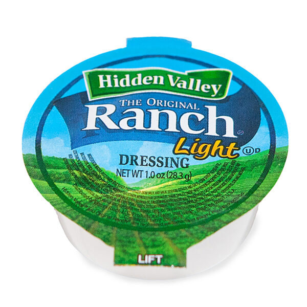 Hidden Valley Original Ranch Light Dressing Shelf Stable 160/1 Ounce Portion Control Cup