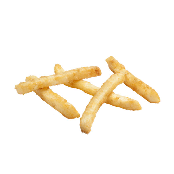 Simplot Thunder Crunch Fries 3/8″ Battered Straight Cut Fries, 6/5lb
