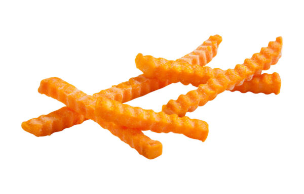 Simplot Sweets Fries 3/8″ Sweet Potato Crinkle Cut Fries, 6/2.5lb