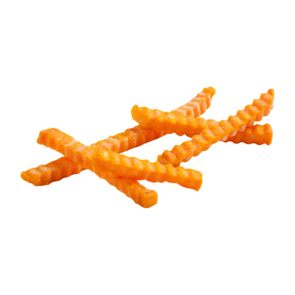 Simplot Sweets Fries 3/8″ Sweet Potato Crinkle Cut Fries, 6/2.5lb