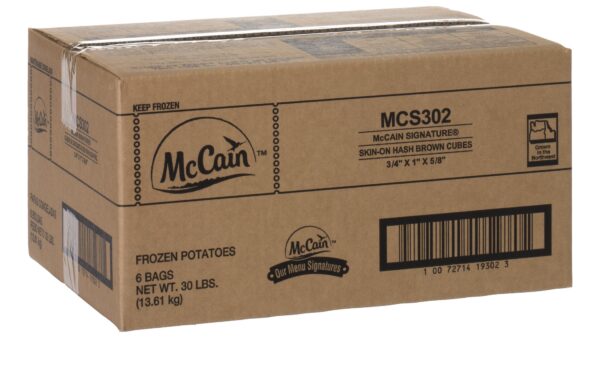 McCain Signature Skin-On Hash Brown Cubes 3/4″x1″x5/8″
