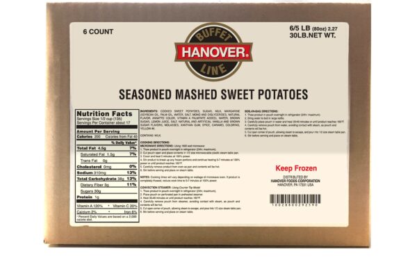 Seasoned Sweet Potatoes 6/5#
