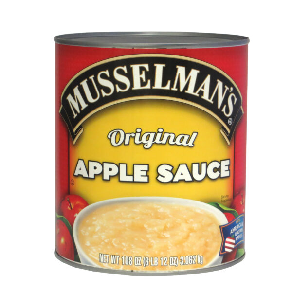 MUSSELMAN’S APPLE SAUCE – 6/108 Oz Cans