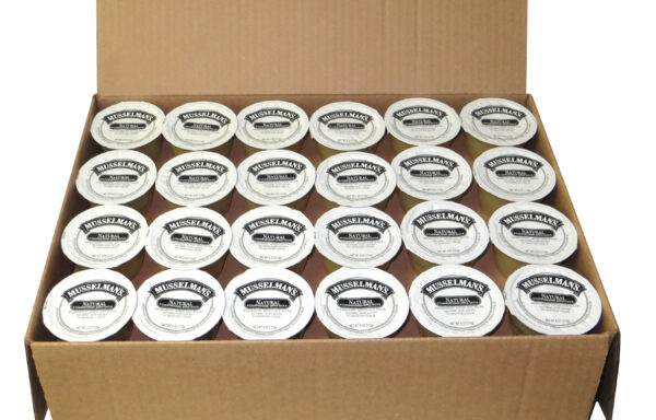 MUSSELMAN’S UNSWEETENED APPLE SAUCE – 72/4 Oz Cups