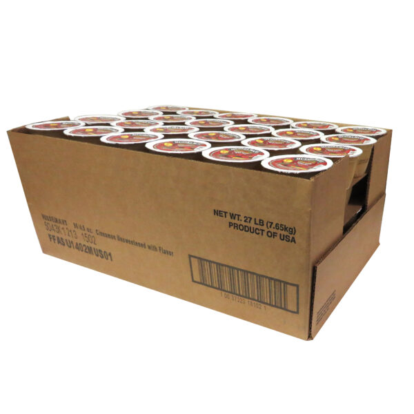 MUSSELMAN’S UNSWEETENED CINNAMON APPLE SAUCE – 96/4.5 OZ CUPS – (Meets USDA 1/2 cup fruit req)