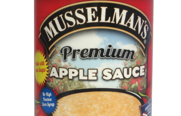 MUSSELMAN’S Premium APPLE SAUCE – 6/108 Oz Cans