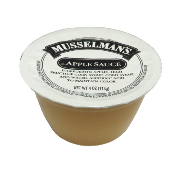 MUSSELMAN’S APPLE SAUCE – 72/4 OZ Cups