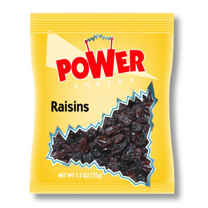 PWR SNCK RAISINS 144/1.3 OZ