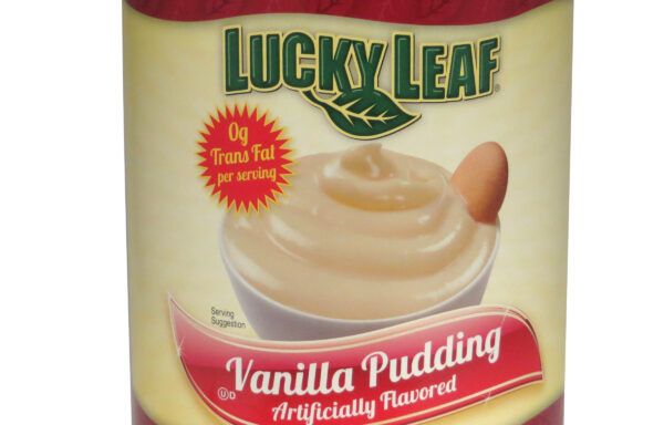 LUCKY LEAF Vanilla Pudding – 0g Trans Fat per serving – 6/112 oz Cans