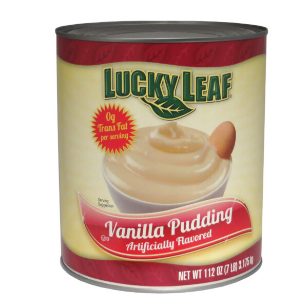 LUCKY LEAF Vanilla Pudding – 0g Trans Fat per serving – 6/112 oz Cans