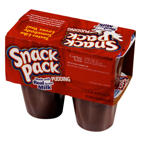 SNACK PACK CHOCOLATE PUDDING 3.5 OZ