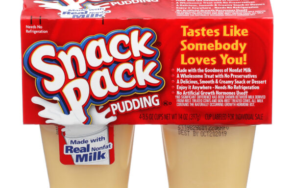 PUDDING, VANILLA, READY TO SERVE, FAT FREE, SNACK PACK