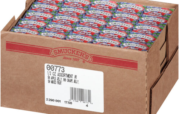 SMUCKER 1/2 OUNCE ASSORTMENT 1 PLASTIC