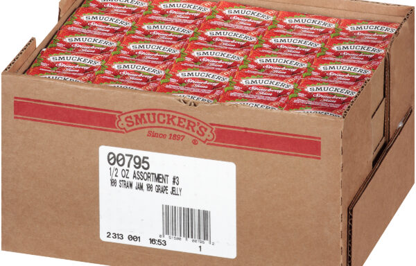 Smucker’s 1/2 Ounce Assortment 3 Plastic