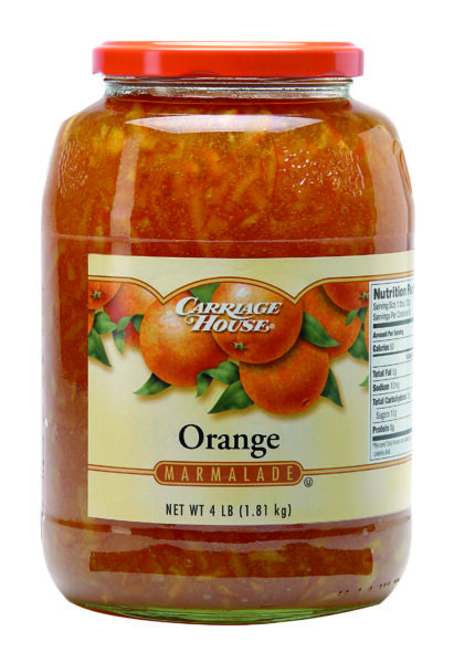 CARRIAGE HOUSE 4 LB ORANGE MARMALADE-CASE OF 6