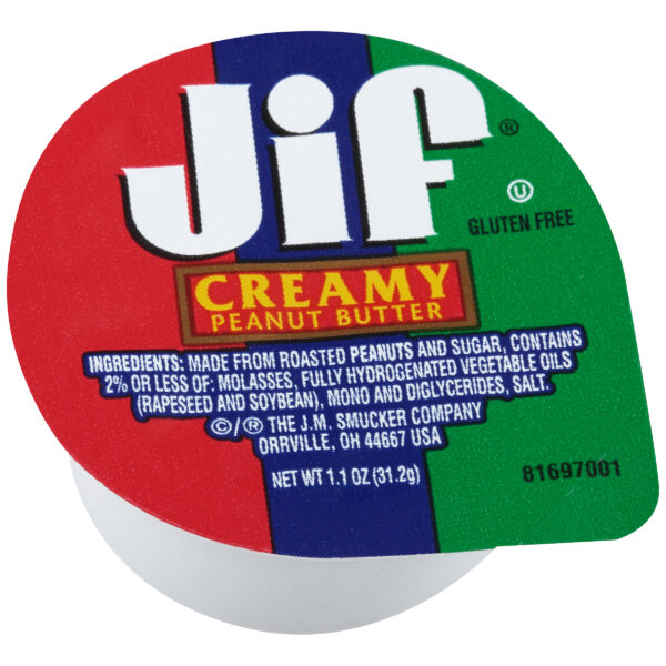 JIF 1.1 OUNCE PORTION CONTROL PEANUT BUTTER 120 COUNT