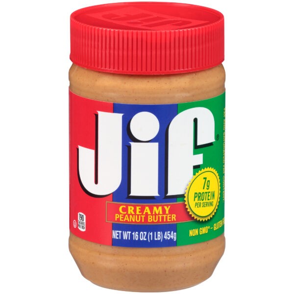 JIF 16 OUNCE CREAMY PEANUT BUTTER