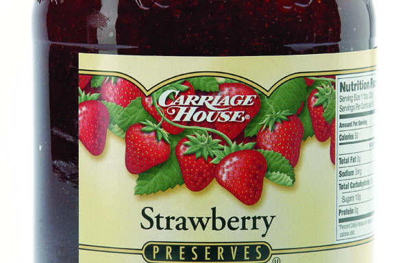 CARRIAGE HOUSE 4 LB STRAWBERRY PRESERVES-CASE OF 6