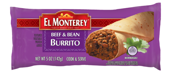 El Monterey Beef & Bean Burritos single serve 5oz