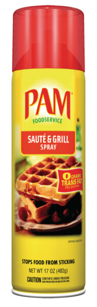 PAM SAUT & GRILL COOKING SPRAY – 6/17 OZ