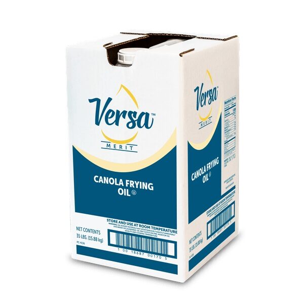 Versa Merit Clear Canola Fry Shortening 35 Lb. Jug in Box