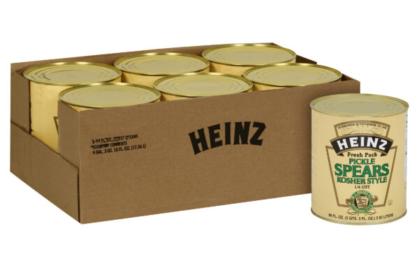 Heinz Dill 1/4 inch Pickle Spears, 6 ct Casepack, 6.2 lb Cans