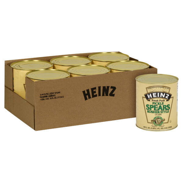 Heinz Dill 1/4 inch Pickle Spears, 6 ct Casepack, 6.2 lb Cans