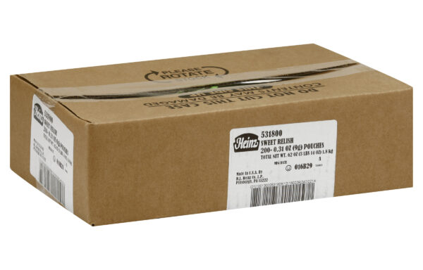Heinz Sweet Relish, 9 g. Single Serve Packets, 200 Per Case